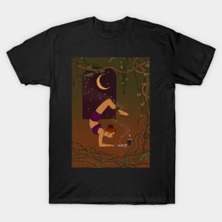 Yoga Witch Moon Spell T-Shirt